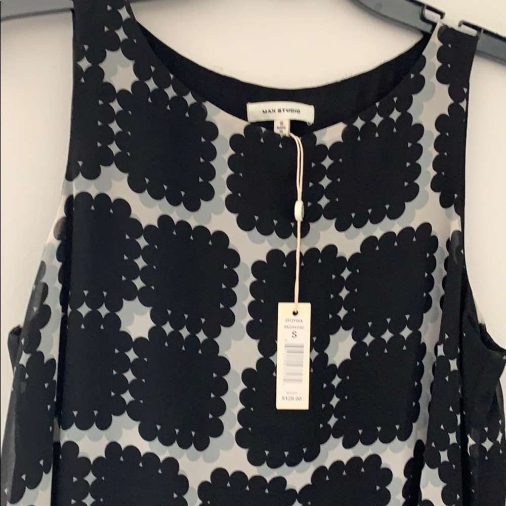 NWT Max Studio Sleeveless Scarf Dress - Picture 2 of 3